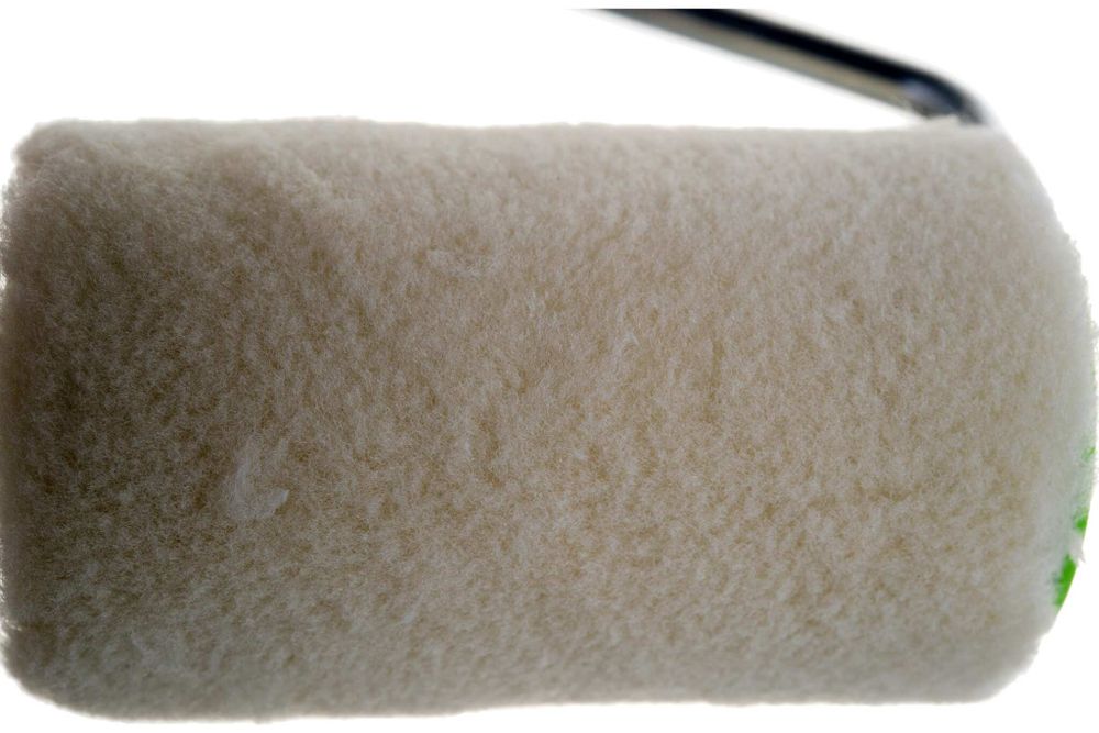 Валик "ВЕЛЮР" с ручкой, 75 мм, ворс 5 мм, D 36 мм, D ручки - 6 мм Россия// Сибртех 80131
