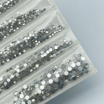 Стразы Стекло микс размеров Crystal прозрачные ~1440 шт. упаковка с разделением