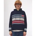 Свитер БИЧ с капюшоном синий