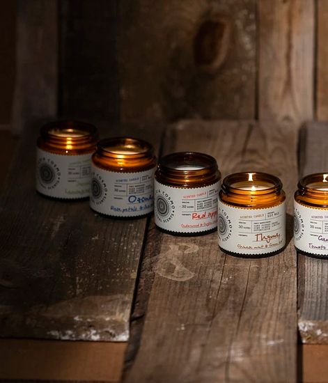 Жасмин лемонграсс и амбра, ароматическая свеча, Eteria cosmo