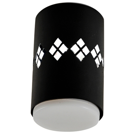 Светильник накладной ЭРА OL10 LD GX53 BK под лампу GX53 со светодиодной подсветкой 1Вт черный