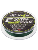 Шнур плетеный для рыбалки Helios Extrasense X4S PE Green 92m 1.2/18LB 0.20mm (HS-ES-X4S-1.2/18LB)