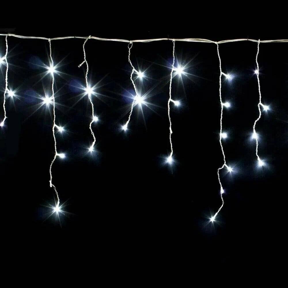 Гирлянда электрическая "Дождь" 100 белых LED ламп, 3*0,7м