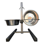 Набор "efox" из 2 мисок на подставке из нержавеющей стали.