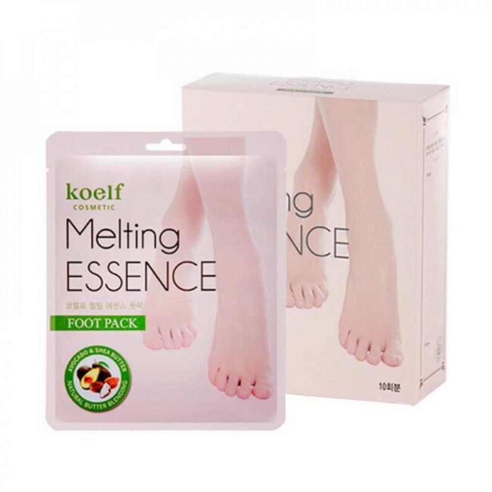 Маска-носочки для ног Koelf Melting Essence Foot Pack Смягчает мозоли, натоптыши, заживляет трещины 1 пара х 7г = 14 г