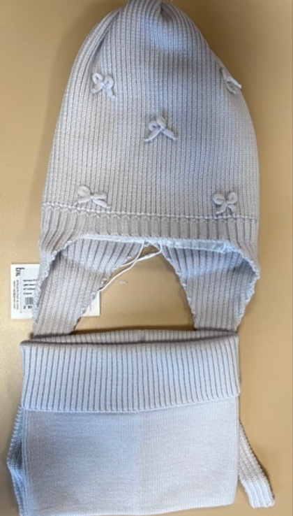 Комплект со снудом демисезонный на девочку до 4 лет