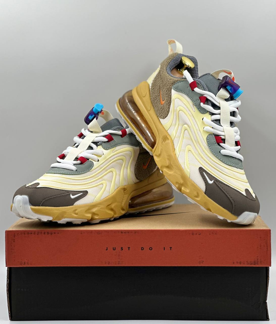 Кроссовки Nike Air Max 270 React Travis #A371 (желт.)