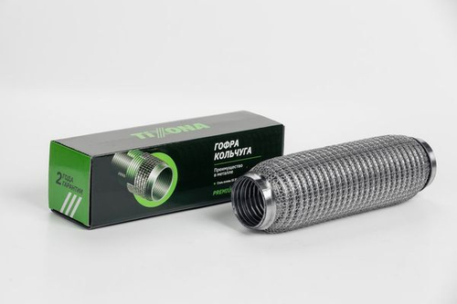 Гофра 50/250 (AISI 304 wire mesh, interlock) P50250WM