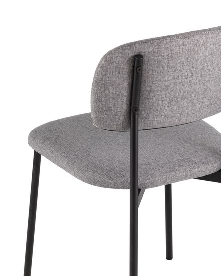 Стул Майло рогожка серый