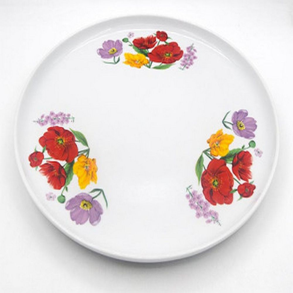 Блюдо для пиццы "ПОЛЕВЫЕ МАКИ" 30см, Беларусь.