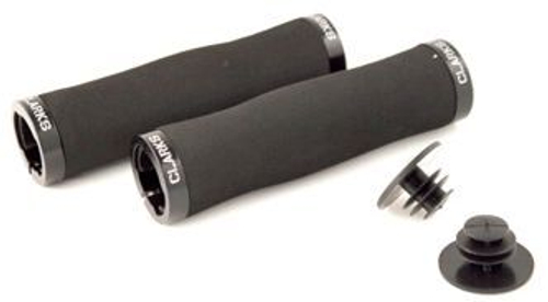 Грипсы CLO223 на руль полиуретан 130мм эргон. облегч. 2 фикс. черные CLARKS