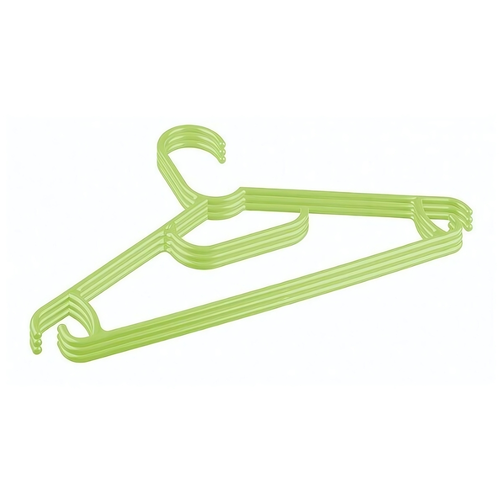 Комплект вешалок для детской одежды размер 31,5 см (салатовый)