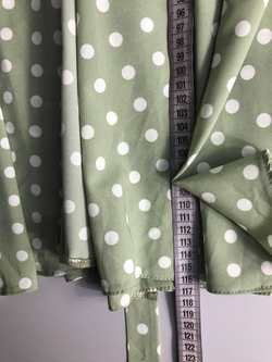 Платье Berta Muzis на запах приятного оливкового цвета, визуально на 42/46 размер