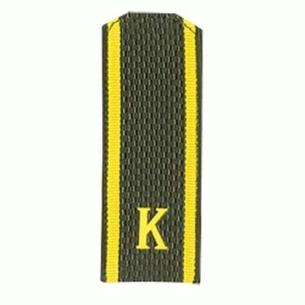 Погоны оливковые с буквой К (на пластике)