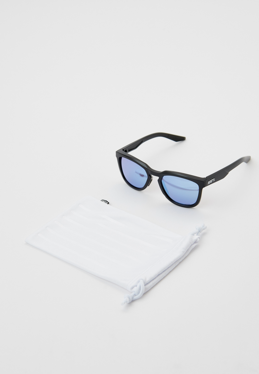 Спортивные очки 100% HUDSON Matte Black - HiPER Blue Mirror Lens