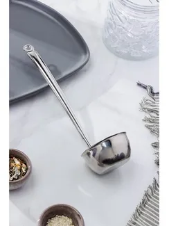 Ложка разливательная, 100 мл, цельнометаллическая ручка