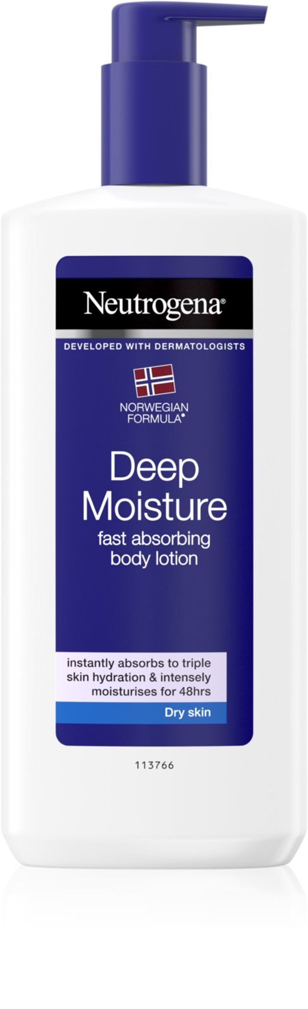Neutrogena Norwegian Formula  Deep Moisture - глубоко увлажняющее молочко для тела для сухой кожи /   400  ml  / GTIN 3574660527810