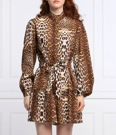 льняное платье Guess - коричневый(E2GK02 WO078)