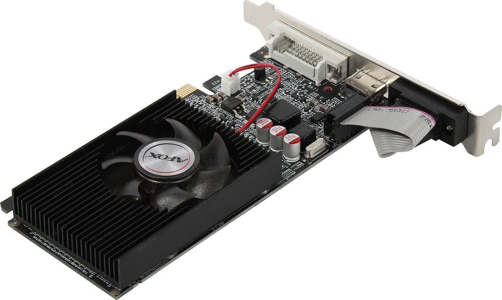 Видеокарта 512Mb PCI-E DDR3 AFOX AF210-512D3L3-V2 (RTL) D-Sub+DVI+HDMI GeForce G210