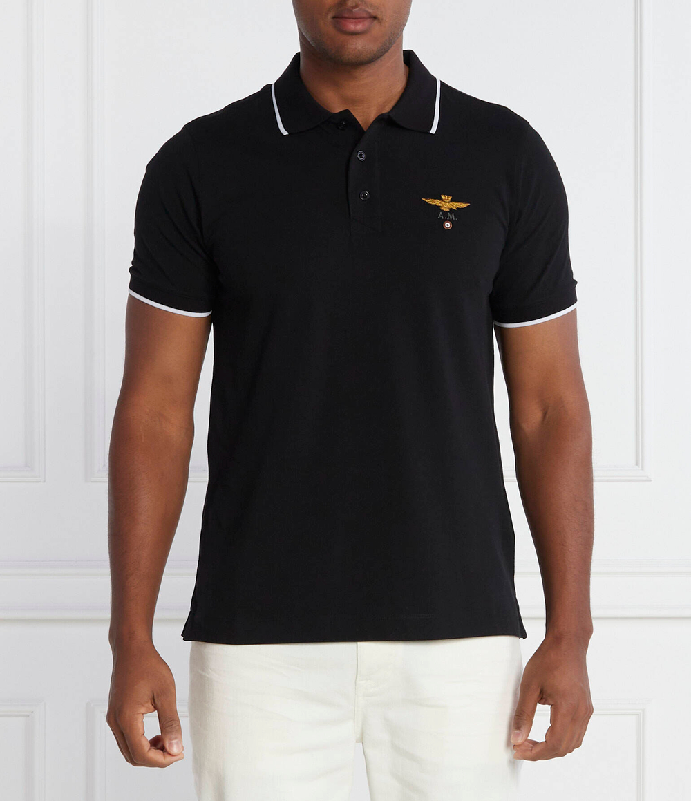 Поло Aeronautica Militare - черный(PO1308P82)