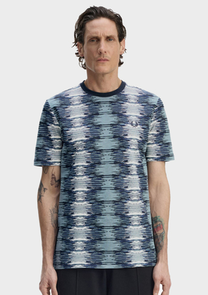 Футболка FRED PERRY Soundwave Glitch T-Shirt