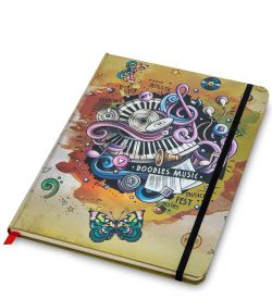 BM-01/2 Блокнот бол. «Звуки музыки» (3D твердая обложка)