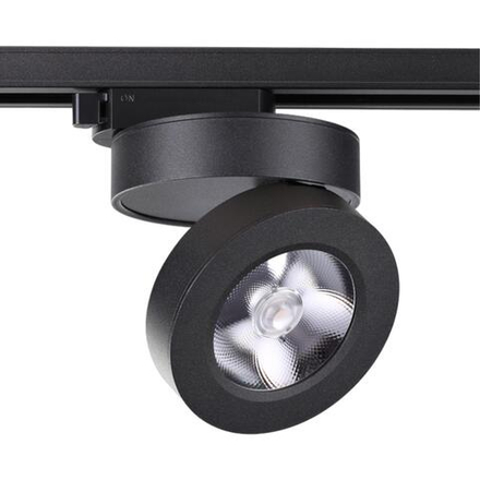 357987 PORT NT19 226 черный Светильник трековый однофазный трехжильный IP20 LED 3000К 12W 220V GRODA