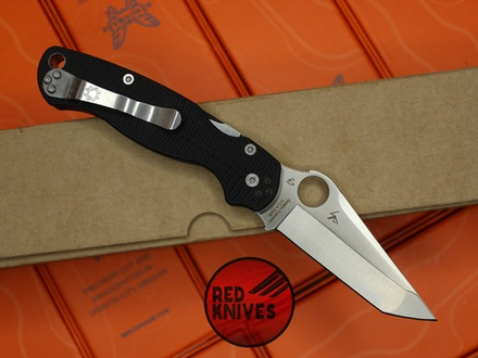Нож Spyderco ParaMilitary 2 Salt TANTO BLACK - фрезеровка скоба, клинок танто