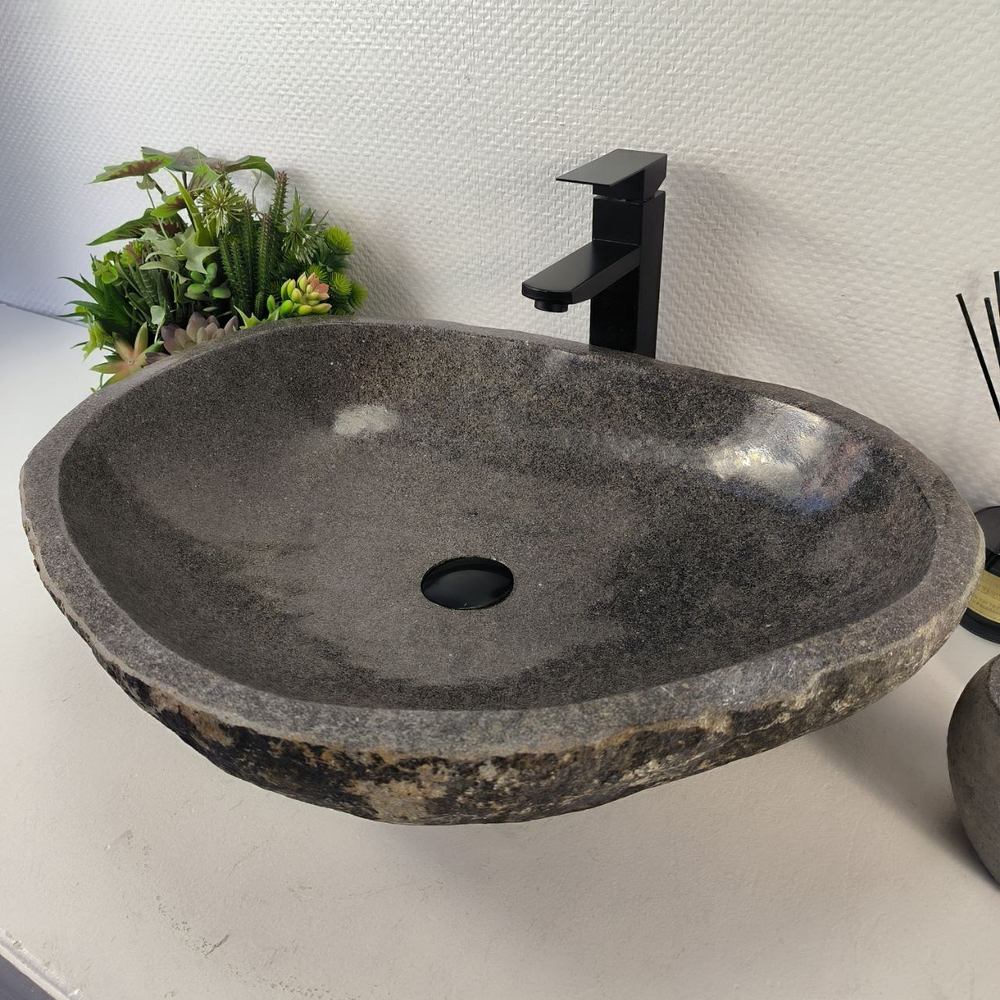 Раковина из речного камня RS-65467 60*48*16 0858
