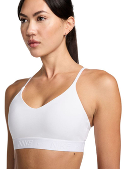 ТОП теннисный Nike Indy Light Support Padded Adjustable Sports Bra - белый