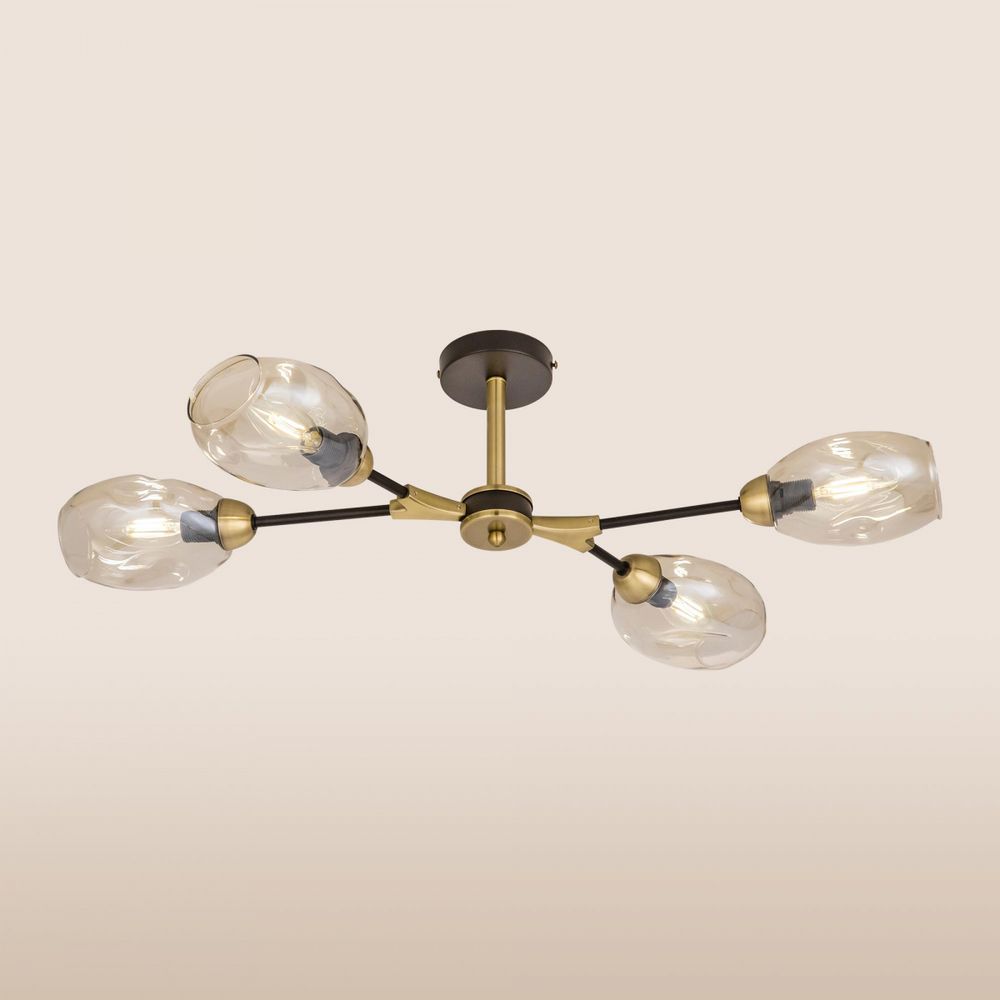 Citilux Монтана CL117145 Люстра на штанге Чёрная