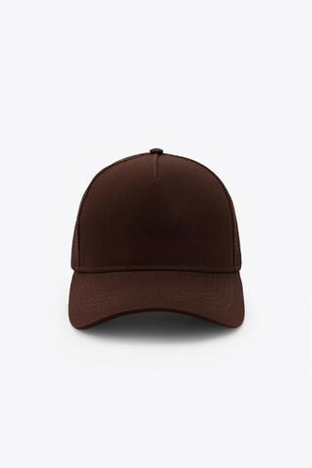 ZARA ХЛОПКОВАЯ КЕПКА, КОРИЧНЕВЫЙ