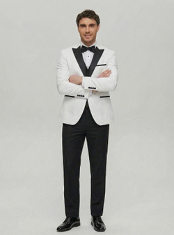 Мужской смокинг (белый) А54