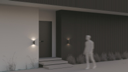 Уличный настенный светильник Outdoor O574WL-02B