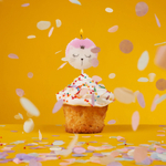 Свеча фигурная «Котенок Принцесса» с держателем 7 см