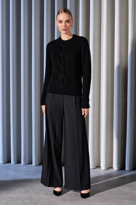 22956 Джемпер женский (черный)