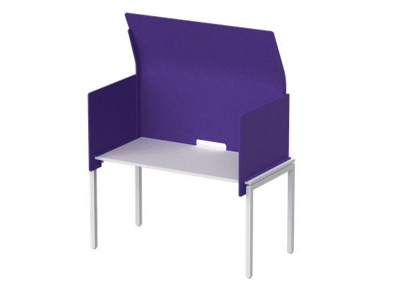 Кабина с высоким экраном-парусом 155х86х113