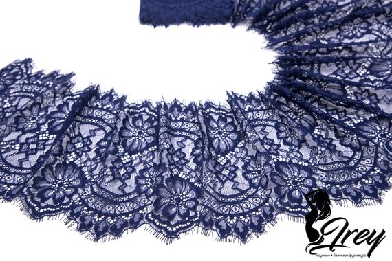 01-39 Кружево шантильи 20 см, темно-синий