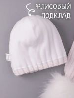 Шапка для девочки зимняя вязаная и шарф