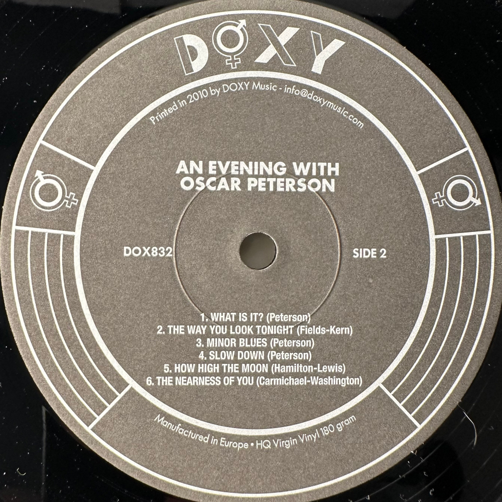 Oscar Peterson ‎– An Evening With Oscar Peterson (Европа 2010г.)