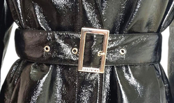 Pinko пальто лаковое утепленное