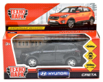 Модель ин. мет. "Hyundai Creta" 12см, открыв. двери, черный в коробка CRETA-BK (Технопарк)