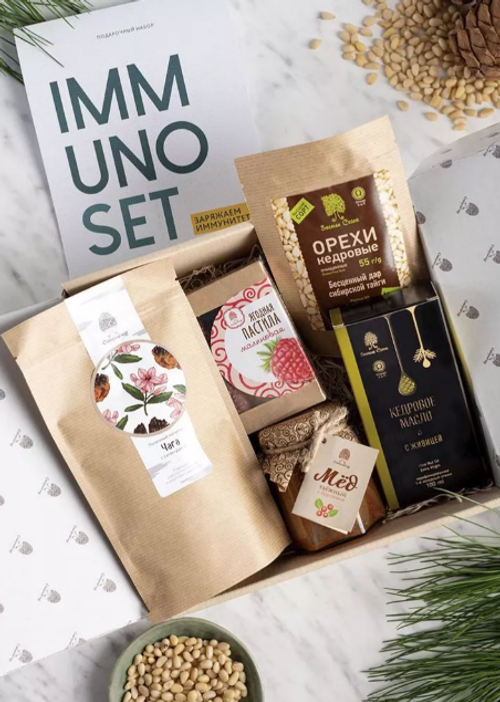Подарочный набор / Immuno Set / 545 гр / Сибирский кедр