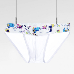 Мужские трусы танга белые PUMP! MP298-1