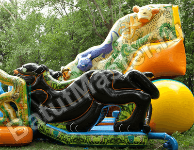 Коммерческий надувной батут "Нильский крокодил"