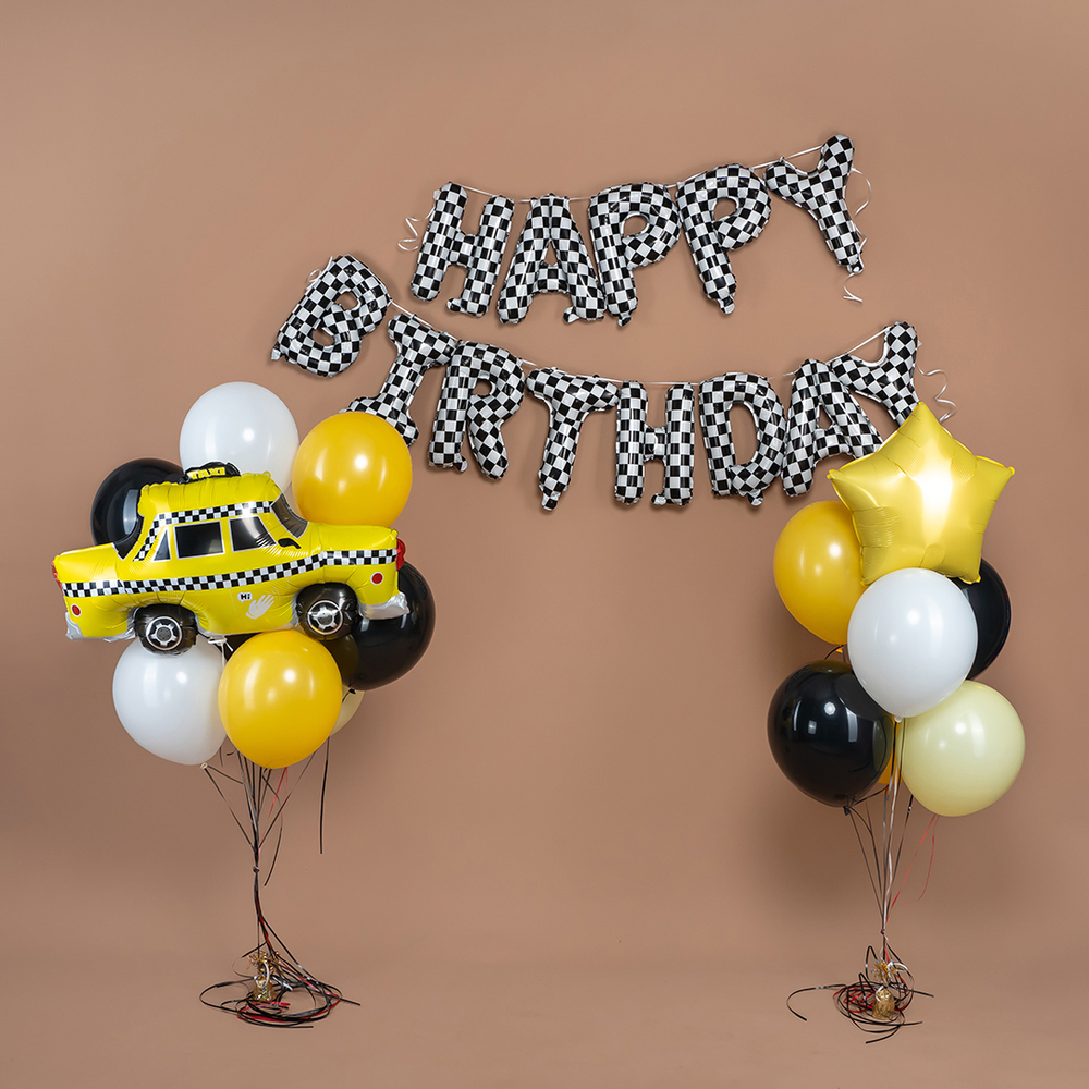 Набор букв Нappy Вirthday "Пит-стоп" 41 см