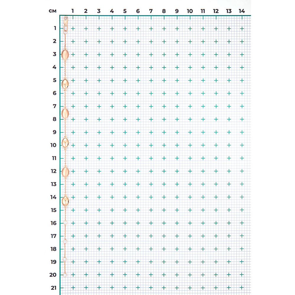 Браслет из красного золота