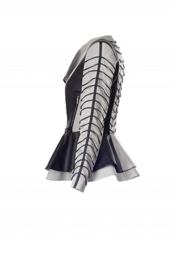 Куртка с двойной баской 26-17SS