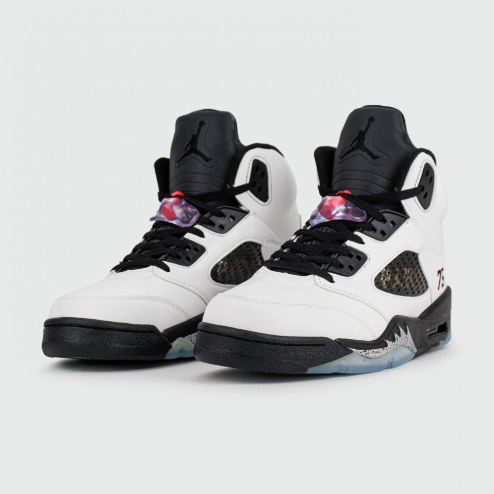 кроссовки Air Jordan 5 x PSG White Black