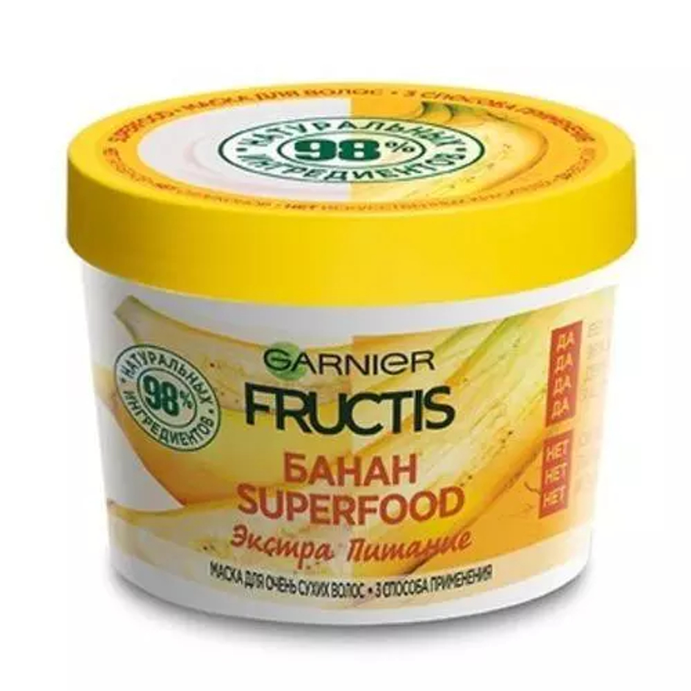 Fructis Маска Superfood Банан для очень сухих волос 390 мл